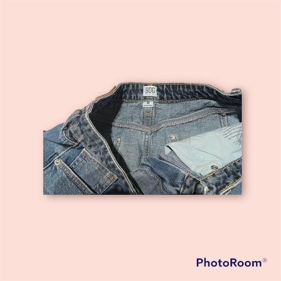 BDG URBAN OUTFITTERS RAW HEM DENIM SKIRT MEDIUM - Picture 3 of 5